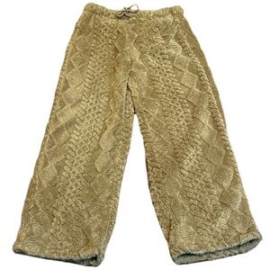 Size Large Cozy Soft Textured Fleece Pants